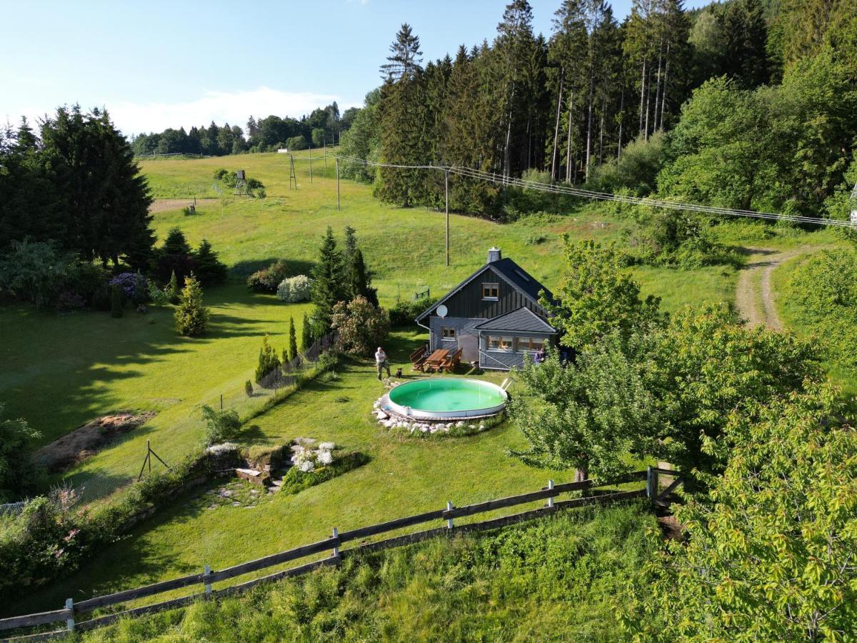 Ferienhaeuschen Blessberg Villa Schalkau Buitenkant foto