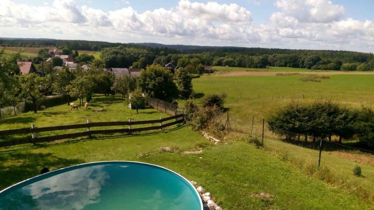 Ferienhaeuschen Blessberg Villa Schalkau Buitenkant foto
