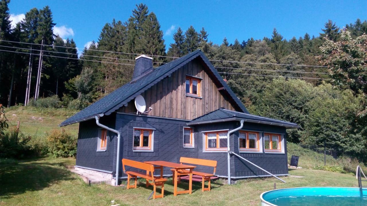Ferienhaeuschen Blessberg Villa Schalkau Buitenkant foto